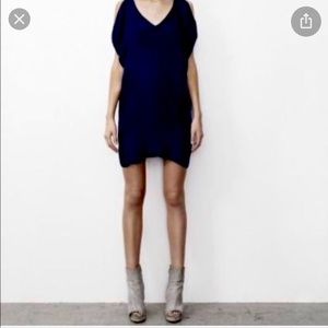 All Saints Camille mini dress. Beautiful blue silk. Only worn a few times!